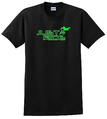 Just Ride Bmx Freestyle T Shirt Bike Bicycle Gt Haro Race Fit Kink Felt • $41.89