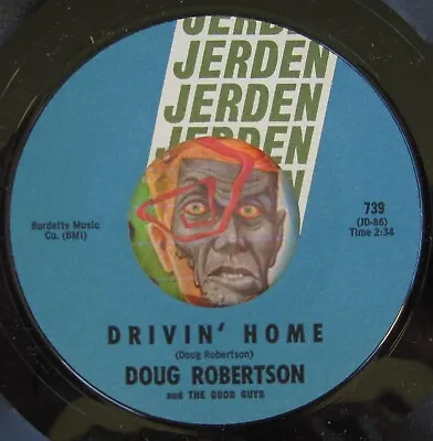 HEAR Doug Robertson 45 Drivin Home / Desiree JERDEN Tittyshaker Garage R&B M- • $29.99