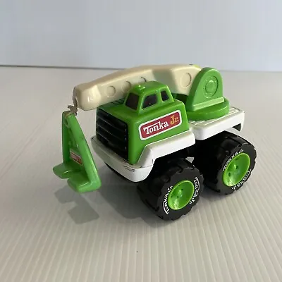 2002 Hasbro Tonka Jr Rumbler Truck  Crane Green & White 15cm • $24.95