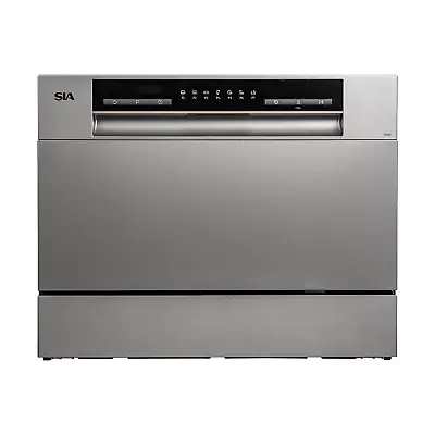 Table Top Dishwasher In Silver 6 Places 6 Programmes LED Display - SIA TTD6S • £189.99