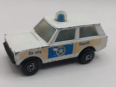 Matchbox Rolamatics No 20 Police Patrol County Sheriff Range Rover Vintage 1975 • £6.99