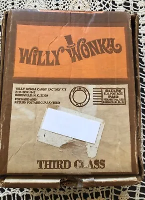 Willie Wonka And The Chocolate Factory Candy Mold Kit Vintage 1971  • $2000