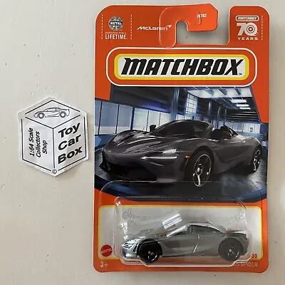2023 MATCHBOX #66 - McLaren 720S Spider (Grey - Long Card) B59 • $4.95