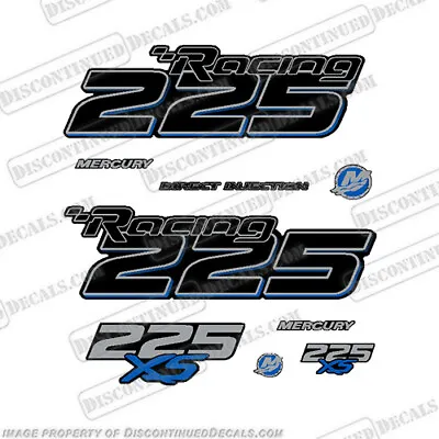 Fits Mercury Racing Optimax 225XS DFI DECAL SET 8M0121263 Blue • $144.95