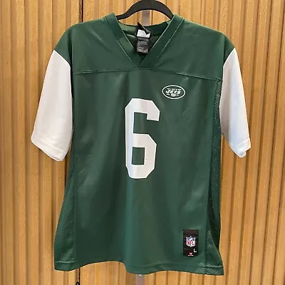 NY Jets Jersey Youth L Green Short Sleeve Mark Sanchez #6 NFL Boys • $20.77