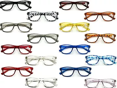 £4.49 • Buy Classic Trendy Men Women Lightweight Reading Glasses 16 Colour Retro Design L149
