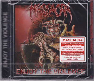 Massacra 1991 CD - Enjoy The Violence +5 (2014 Remaster) Agressor/Messiah Sealed • $17.99