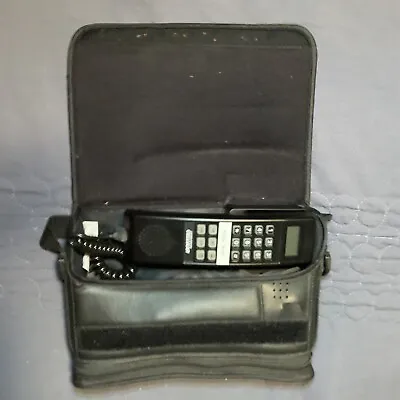 $42 • Buy Vintage Motorola Cell Phone Model SCN2498b Mobile Bag Car Phone Prop US Cellular