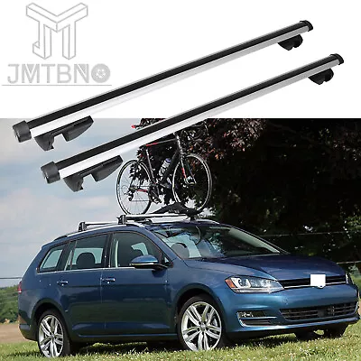$118.97 • Buy 2 For VW Golf SportWagen Car Roof Rack Cross Bar Luggage Carrier Rails W/Lock 