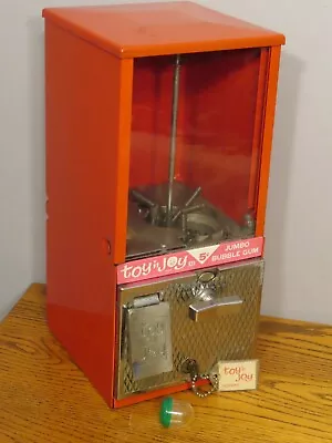 Vintage Toy N Joy 5 Cent Gumball Plastic Capsule Vending Machine - Works W/Key • $59.99