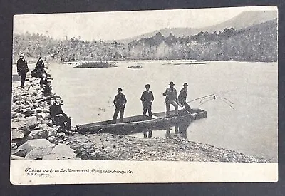 $24.99 • Buy 1909 Fishing Party On The Shenandoah River Luray Va Kaufman