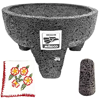 The Original Molcajete Mexicano Bowl Handmade Of Authentic Lava Rock In Mexico - • $107.99