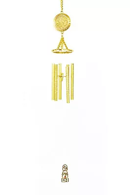 Feng Shui Dragon Snake With 5-Element Pagoda Wind Chime • $63.32