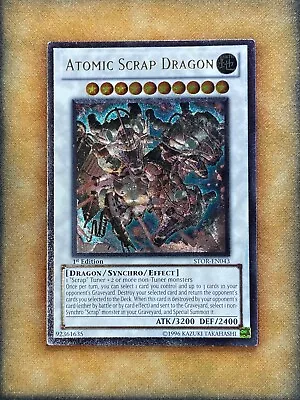 Yugioh Atomic Scrap Dragon STOR-EN043 Ultimate Rare 1st Ed NM • $7.89