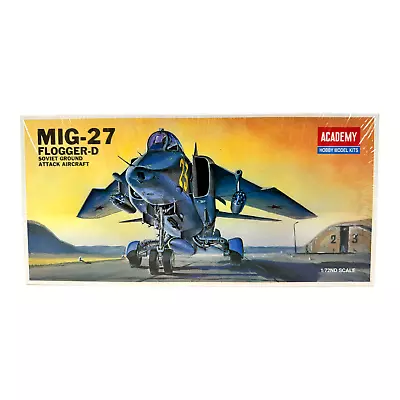 Academy MIG-27 Flogger-D #1654 Ground Attack Aircraft Scale 1:72 - New & Sealed • $31.25