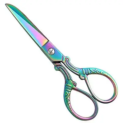 Asdirne Small Fabric Scissors，Heavy Duty Stainless Steel Tailor Fabric • £8.99