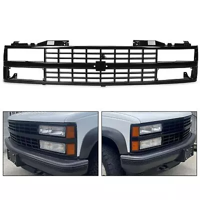 Front Bumper Grille Black Glossy For 1988-1993 Chevrolet C/K 1500 2500 3500 New • $80