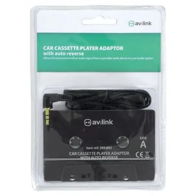 Car Cassette Player Adaptor With Auto Reverse 3.5MM AUX Jack MP3 IPod IPhone • £9.29