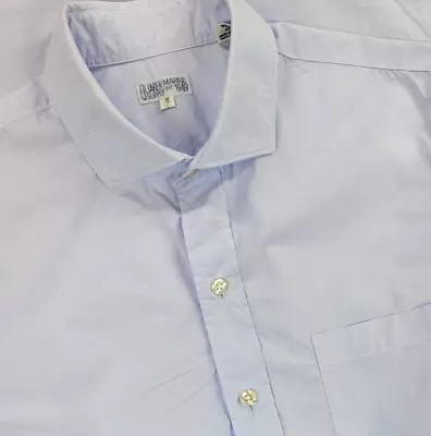 Quaker Marine Supply Light Blue Beach Twill Long Sleeve Button Up  Shirt Mens M • $39.97