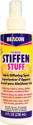 Stiffen Stuff Fabric Stiffening Spray - Quick Even Application With No Flaking  • £12.99