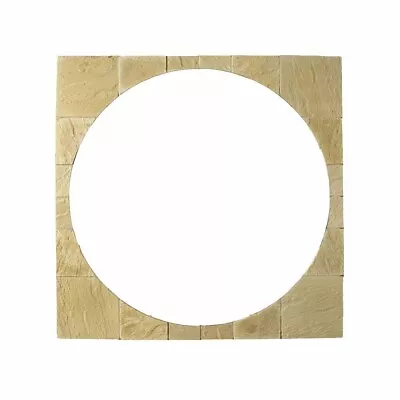 Circle Patio Paving  Squaring Off Kit -  York Gold 2.4m • £274.99