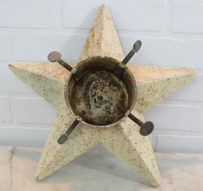 Vintage Star Tree Stand 1950s Mitee Mfg Inc St Paul Minn Aluminum Glitter WHITE • $85