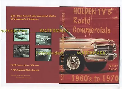 HOLDEN  TV & RADIO ADDS 1960's -80's  DVD ( 2 DISCS) FJ FC FB EH HT VK TORANA • $15.95