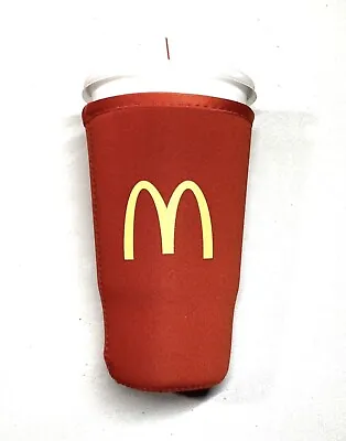 McDonalds Koozie JAVA SOK Red Large 32oz Thermal Insulated Neoprene Cup Sleeve L • $8.88