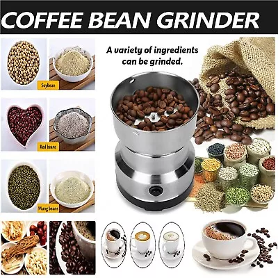 Electric Coffee Grinder Grinding Herb Milling Bean Nut Spice Matte Blender 220V • $25.49