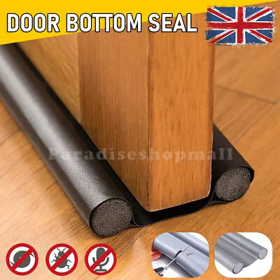 £6.49 • Buy Waterproof Seal Strip Draught Excluder Stopper Door Bottom Guard Double New UK