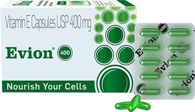 £3.75 • Buy Vitamin E EVION Capsules For Glowing Face Strong Hair Nails Glow Acne Wrinkles
