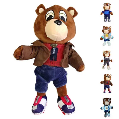 Kanye West Teddy Bear Plush Dolls Cute Graduation Teddy Bear Doll Gifts Toys UK • £6.47