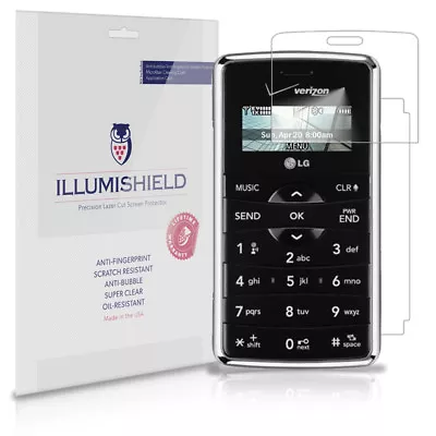 ILLumiShield Phone Screen Protector W Anti-Bubble/Print 3x For LG EnV2 VX9100 • $7.65