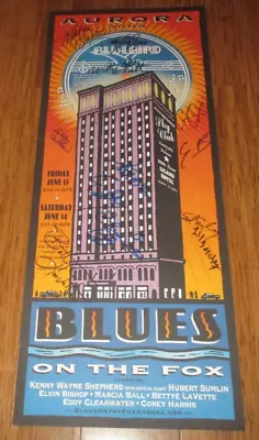 2008 Signed Blues On The Fox Poster - Kenny Wayne Shepherd Elvin Bishop Others • $120