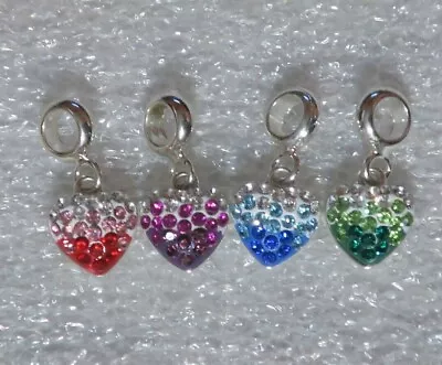 NEW DaVinci Beads & Charms Interchangeable Jewelry - CZ Transition Heart Dangle • $8