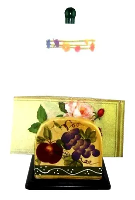 Tuscan Mixed Fruit Paper Towel And Napkin Holder • $29.99