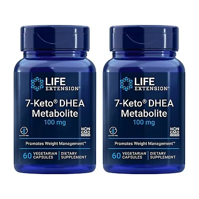 Life Extension 7-Keto DHEA Metabolite 100mg Healthy Body Weight 60 Capsule 2Pack • $57.99