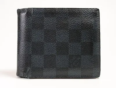 LOUIS VUITTON Damier Cobalt Portefeuille Marco Bifold Wallet Made In Spain • $129