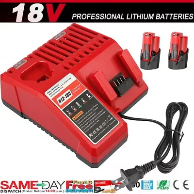 Fast Charger For Milwaukee 12V-18V 48-59-1812 Lithium For 12v For 18v Battery • $20