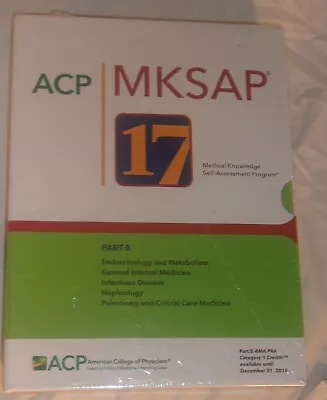 Acp Mksap 17 Part B Book Set New Sealed • $49.99