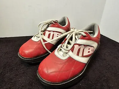 Rare MBT Masai  Women's White Swiss Rocker Toning Walking Shoes Size 5.5 Red  • $40