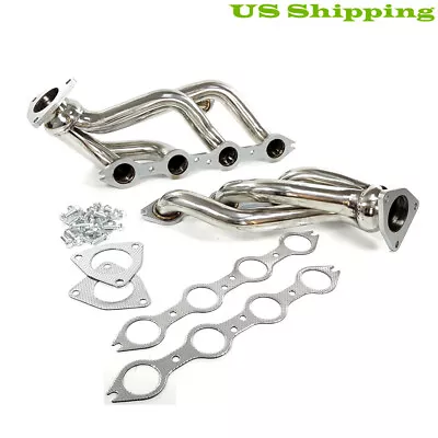 Exhaust Headers For 1999-06 Chevrolet Silverado/GMC Sierra 1500 2500 3500 6.0L • $187.99