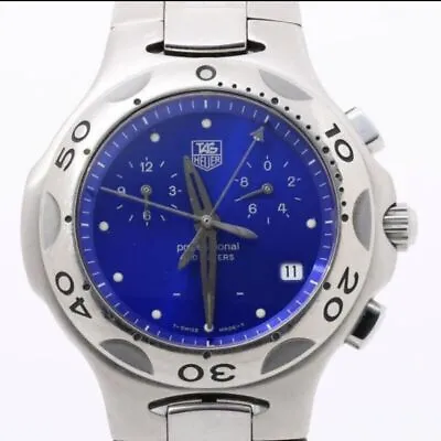 TAG HEUER CL1112 Kirium Blue Dial Quartz Men's Watch From JP • £382.19