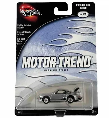 Hot Wheels Porsche 930 Turbo Silver #1/4 Motortrend 1:64 100% • $199.99