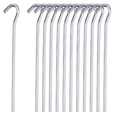 £9.99 • Buy Heavy Duty Galvanised Steel Gazebo Marquee Camping Tent Pegs Ground Stakes