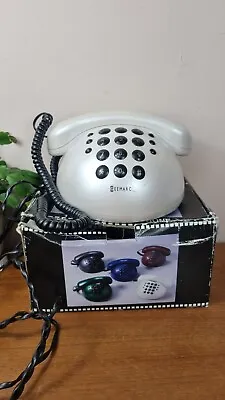 Vintage Geemarc Aloha Landline Phone Dome Shape 1990’s White Prop • £4.99