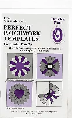 Marti Michell Perfect Patchwork Template-Regular Dresden Plate 4/Pkg • $18.43