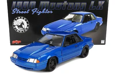 1990 Ford Mustang Lx Supercharged Street Fighter Blue 1:18 Scale By Gmp 18954 • $185.95