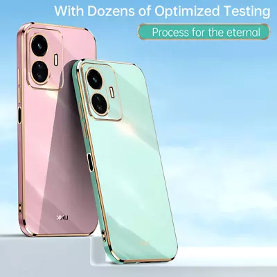 For ViVo Y22s Y21 Y55 Y33s Y15 Y17 Shockproof Plating Frame Soft TPU Skin Case • $13.99