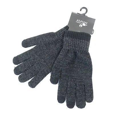 Alfani Repreve Touch Screen Charcoal Gray One Size Knit Gloves Mens Nwt New • $2.88